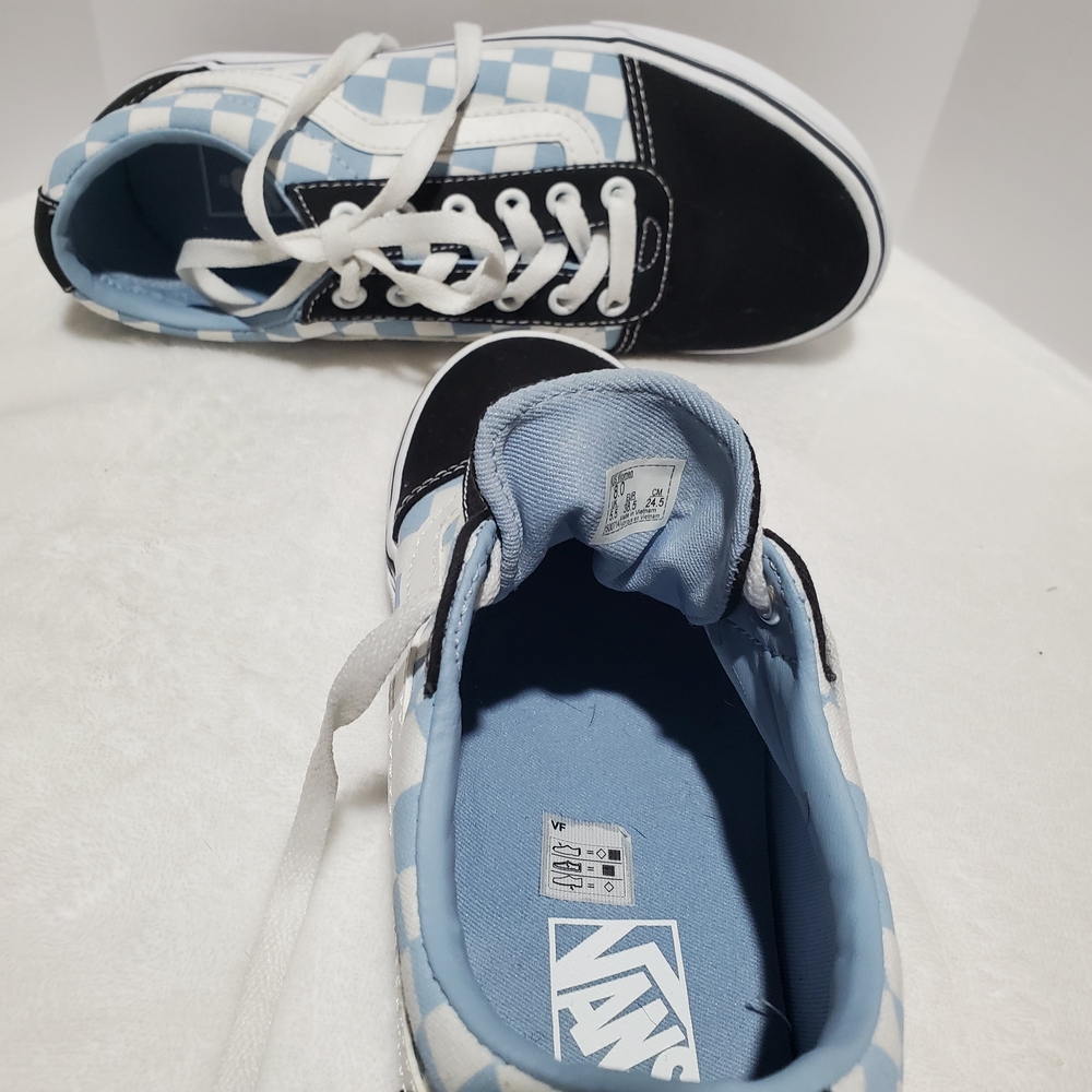 Vans Blue and White Sneakers Classic Style - Picture 5 of 8